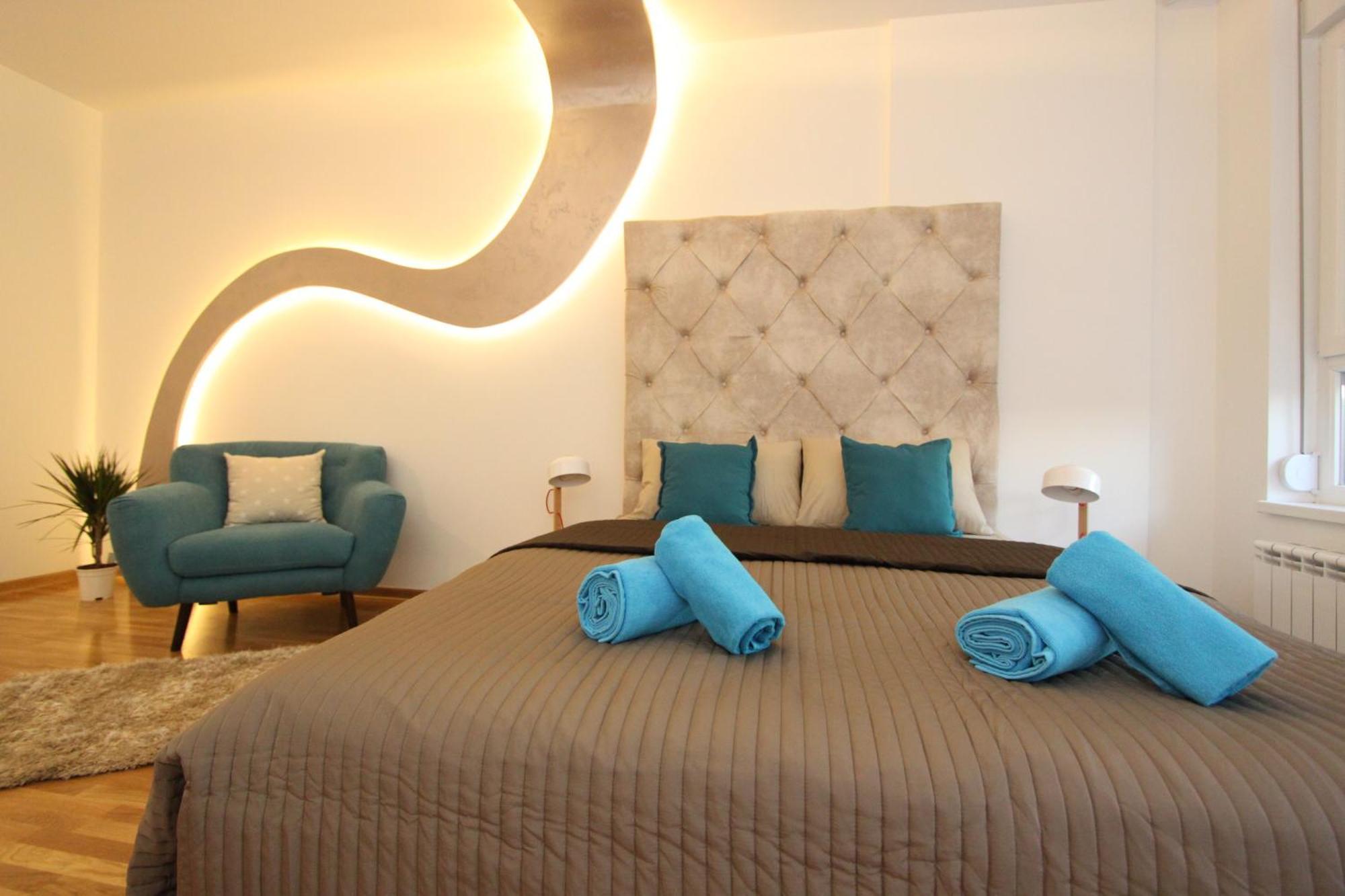 Riviera New Belgrade Apartment, Parking 5 Eur Per Day Eksteriør billede